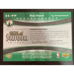 PAUL PIERCE 2005 UPPERDECK TRILOGY SIGN OF STARDOM