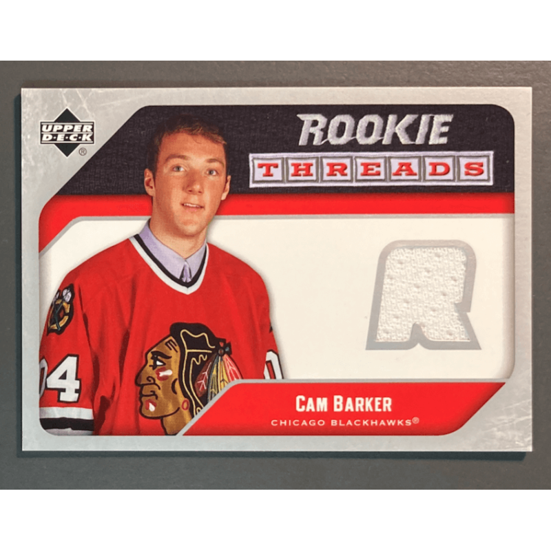 CAM BARKER 2005-06 UPPER DECK ROOKIE THREADS JERSEY