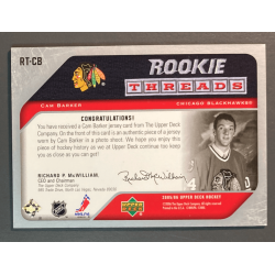 CAM BARKER 2005-06 UPPER DECK ROOKIE THREADS JERSEY