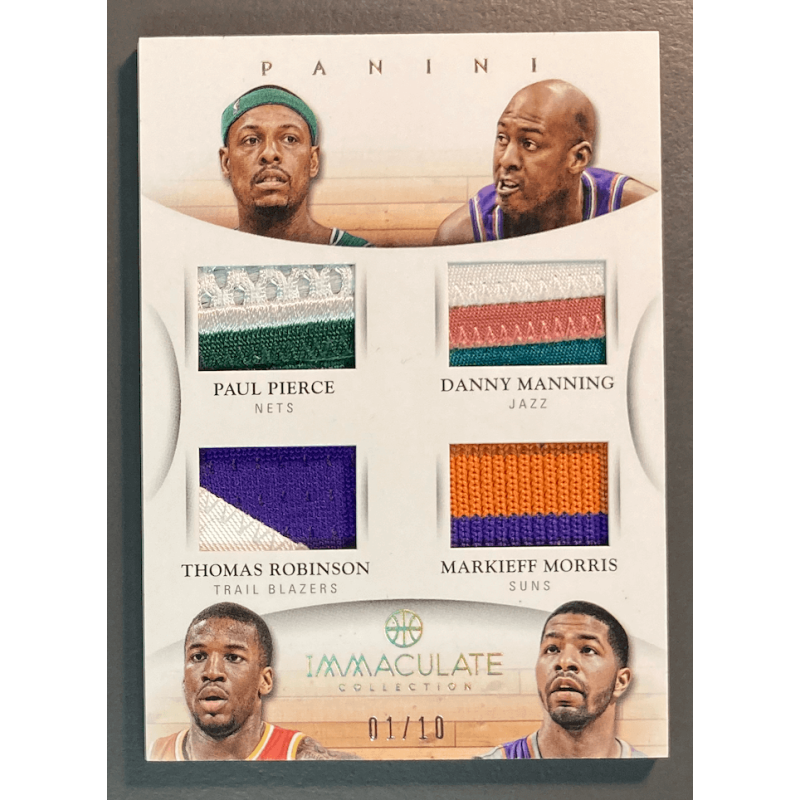 PIERCE / MANNING / ROBINSON /2012 IMMACULATE 4 PATCHES /10