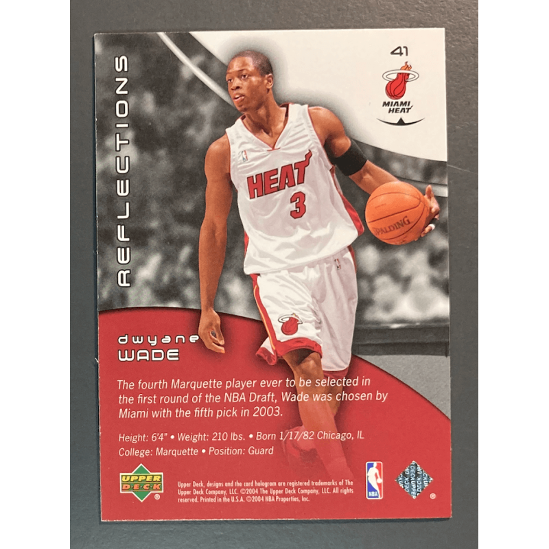 DWYANE WADE 2003 UD TRIPLE DIMENSION REFLECTIONS