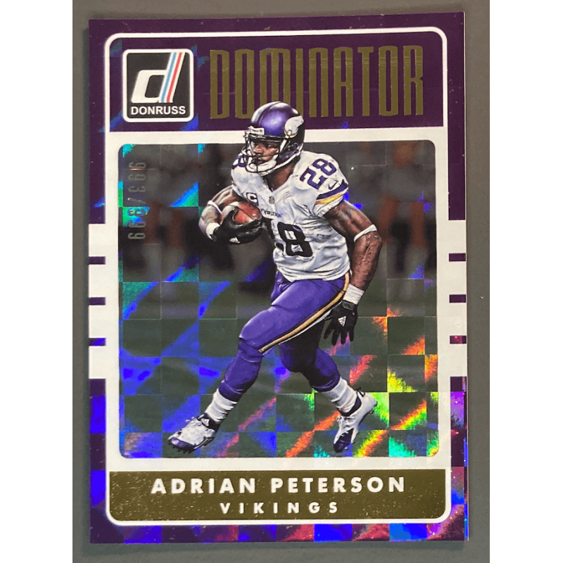 ADRIAN PETERSON 2016 DONRUSS DOMINATOR 993/999