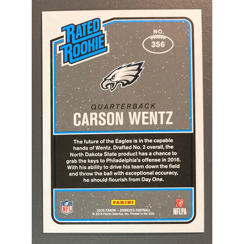 CARSON WENTZ 2016 DONRUSS 174/294