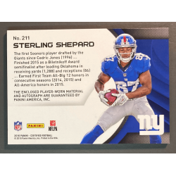 Sterling Shepard 2016 Panini Certified Rookie Patch Autograph 82/99