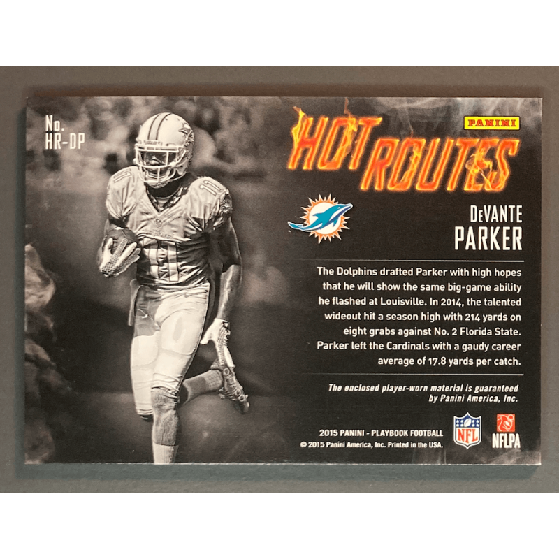Devante Parker 2015 Panini Playbook Hot Routes Rookie Jersey 154/199