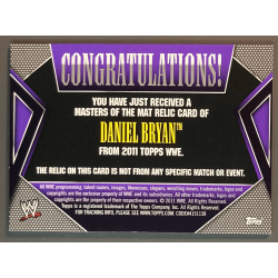 DANIEL BRYAN 2011 Topps Masters of the Mat Event Used Relic Card