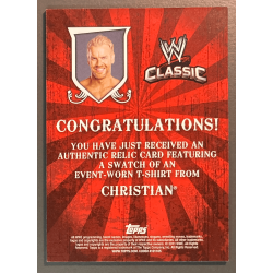 CHRISTIAN 2011 Topps WWE Classic Relics