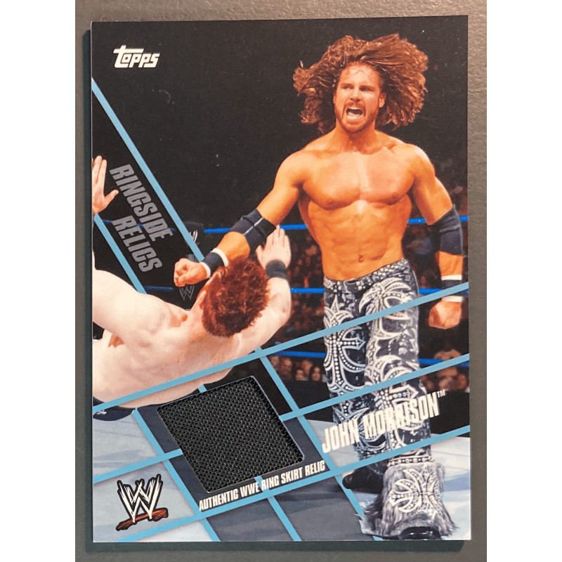 JOHN MORRISON 2011 Topps Ringside Relics Event Used Ring Skirt Relic