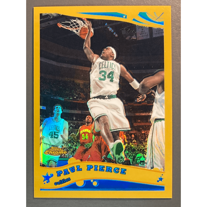 PAUL PIERCE 2005-06 Topps Chrome Gold Refractor 38/99