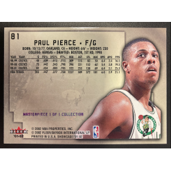 PAUL PIERCE 2001 FLEER SHOWCASE MASTERPIECE 1/1