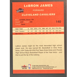 Carte NBA LEBRON JAMES 2004 FLEER TRADITION - 140