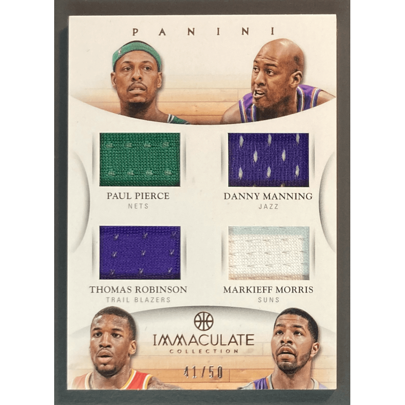 PIERCE / MANNING / MORRIS / ROBINSON 2012 IMMACULATE jersey