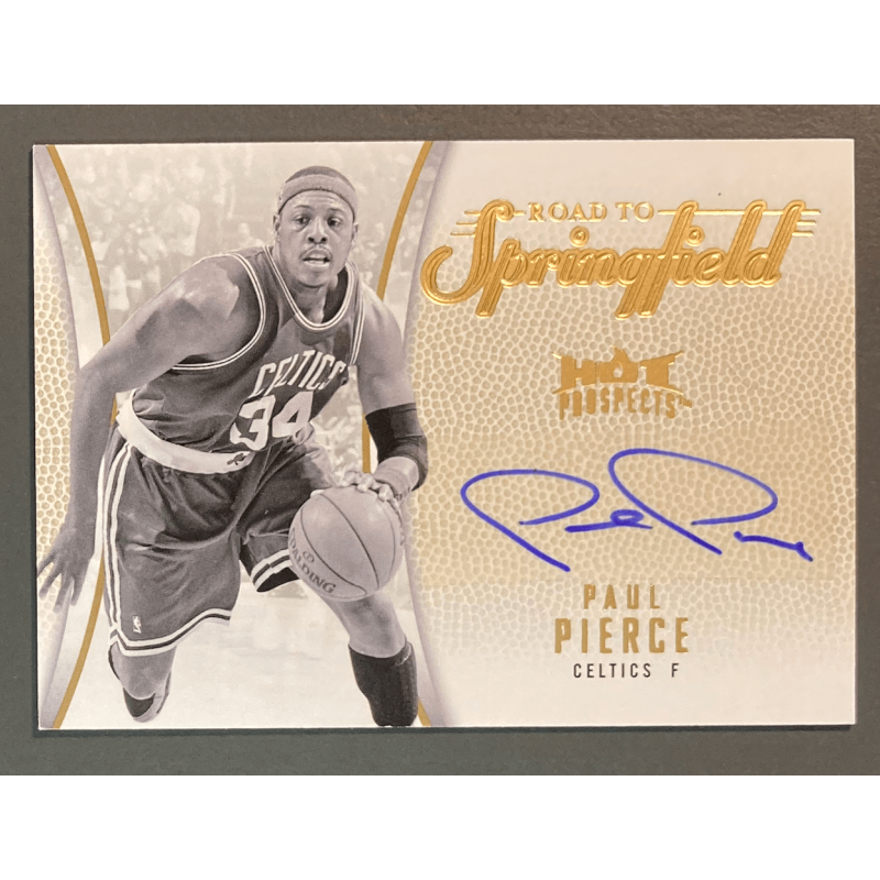 PAUL PIERCE 2008 HOT PROSPECT ROAD TO SPRINGFIELD AUTO /10