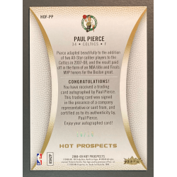 PAUL PIERCE 2008 HOT PROSPECT ROAD TO SPRINGFIELD AUTO /10