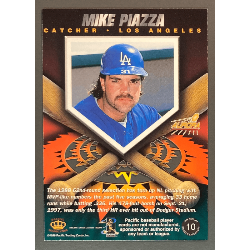 Mike PIAZZA 1998 Aurora On Deck Laser Cuts - 10