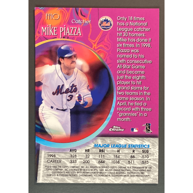 MIKE PIAZZA 1999 Topps Chrome Fortune 15