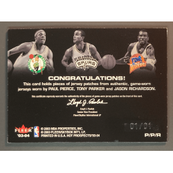 PIERCE / PARKER / RICHARDSON 2003 HOT PROSPECTS patchs 1/1
