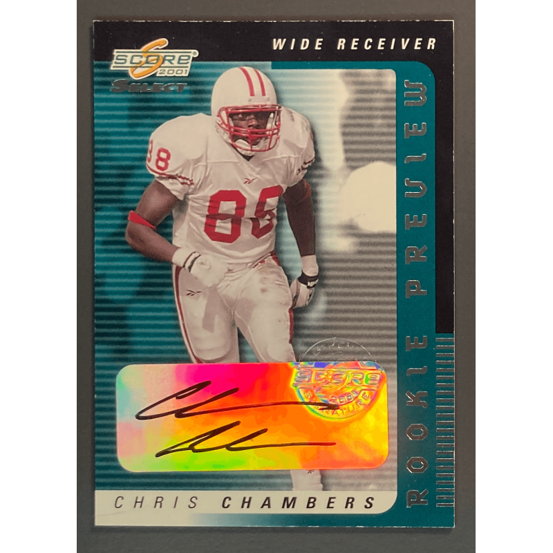 Chris Chambers 2001 Score Select Rookie Preview Autograph