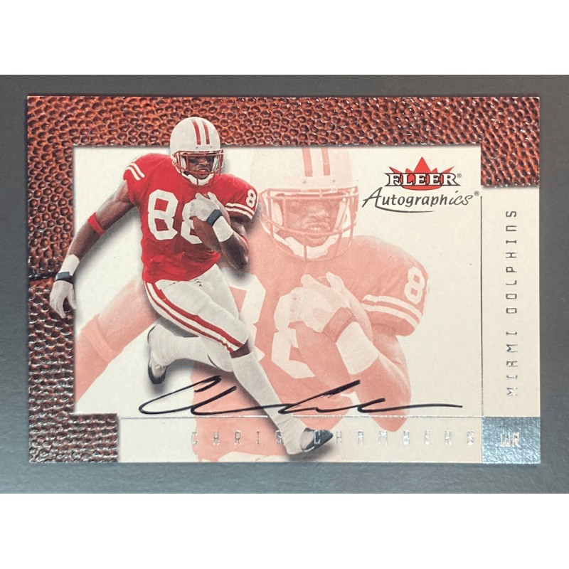 Chris Chambers 2001 Fleer Autographics Rookie Autograph