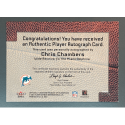 Chris Chambers 2001 Fleer Autographics Rookie Autograph
