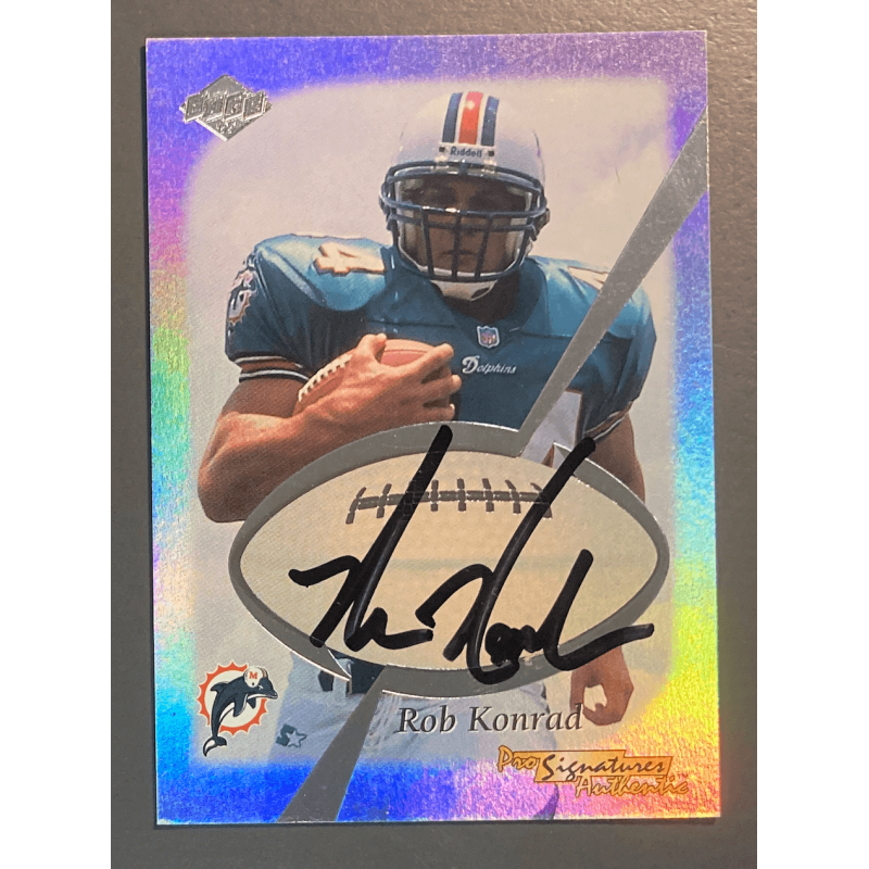 Rob Konrad 1999 collector edge Autograph 1163/1420