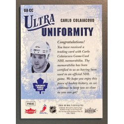 CARLO COLAIACOVO 2008-09 Fleer Ultra Uniformity Jersey