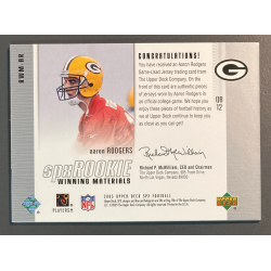 AARON RODGERS 2005 SPx Rookie Winning Materials dual jersey