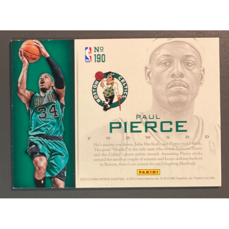 PAUL PIERCE 2012 PANINI INTRIGUE 190 INTRIGUING PLAYERS 1/1