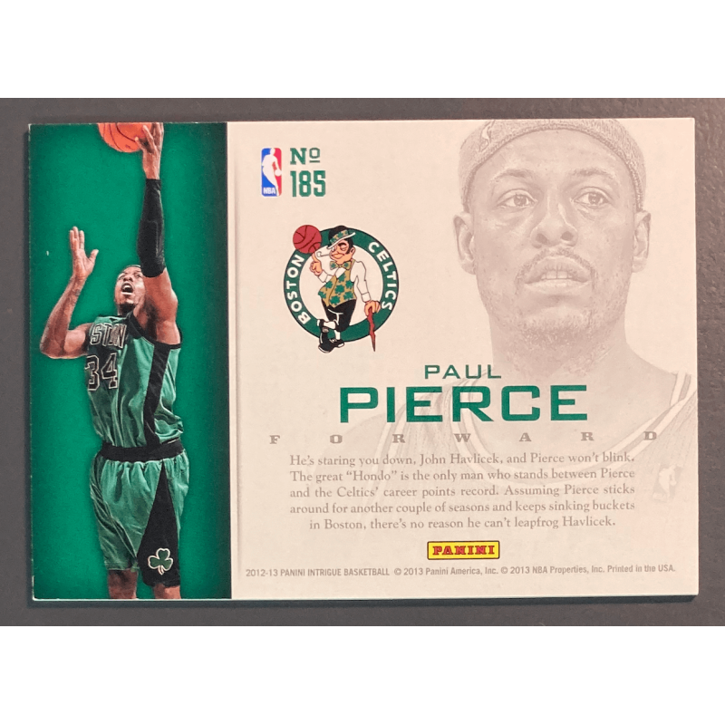 PAUL PIERCE 2012 PANINI INTRIGUE 185 INTRIGUING PLAYERS 1/1