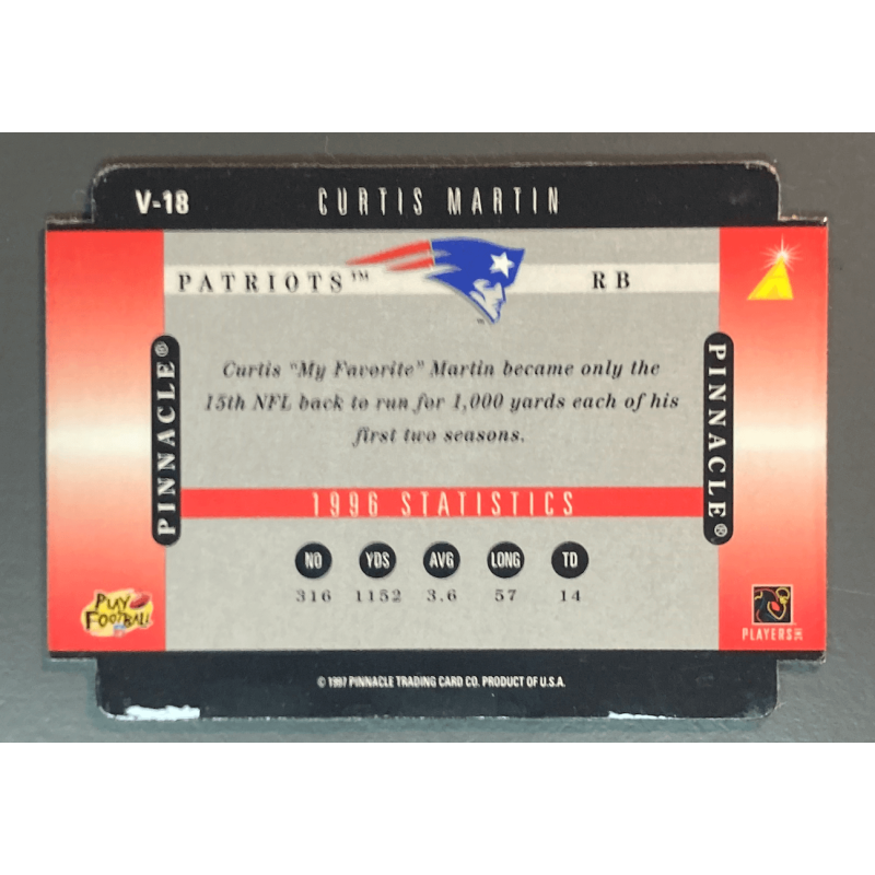 CURTIS MARTIN 1997 Pinnacle Zenith V2