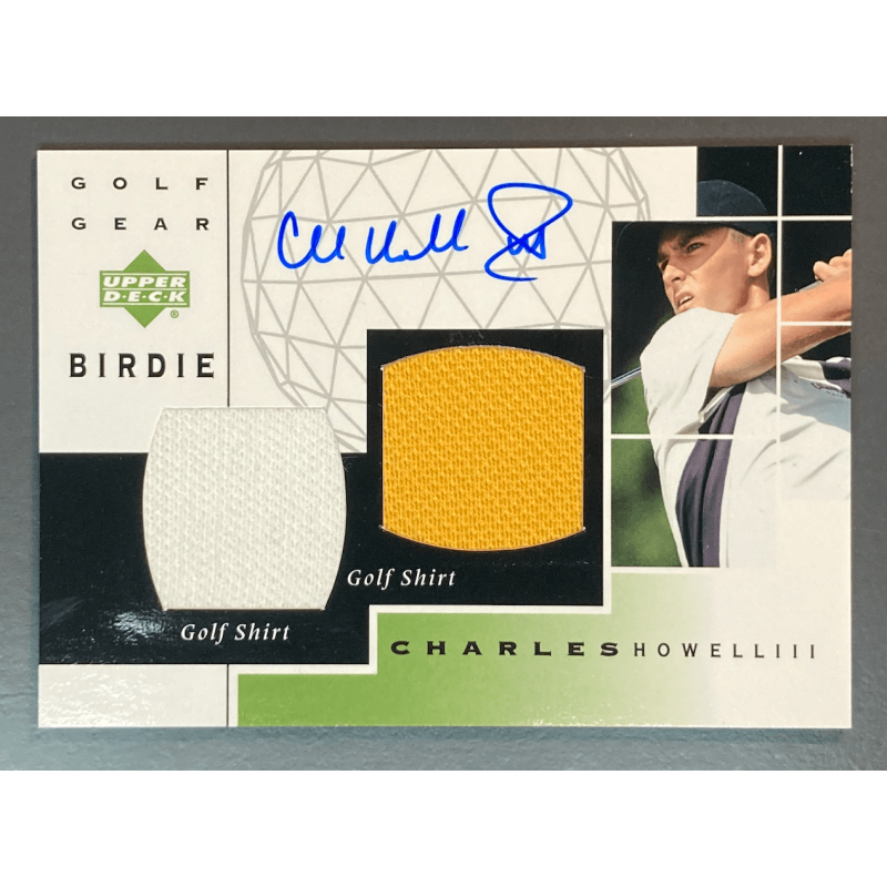 CHARLES HOWELL III 2003 Upper Deck Birdie Dual Materials Autograph