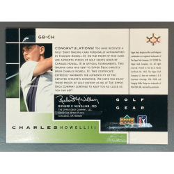 CHARLES HOWELL III 2003 Upper Deck Birdie Dual Materials Autograph
