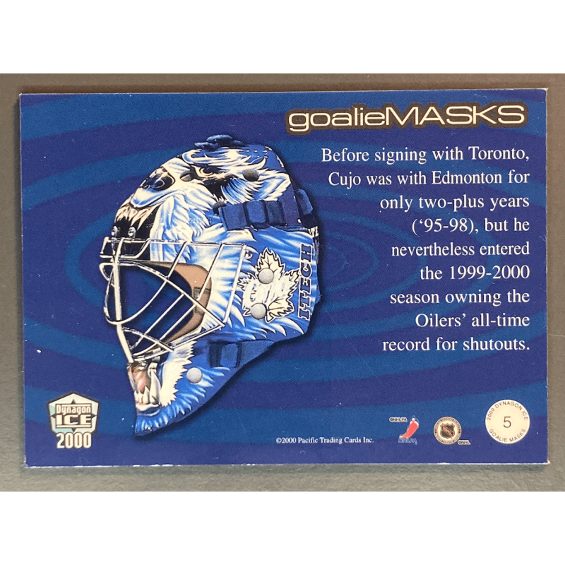 CURTIS JOSEPH 1999-00 Pacific Dynagon Ice Masks - 5