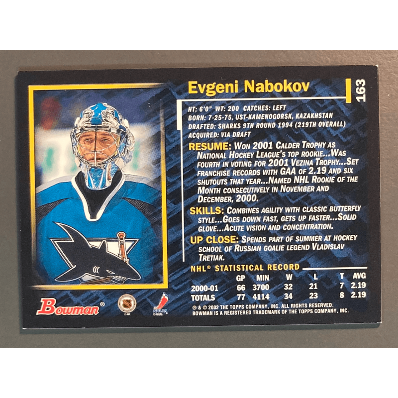 EVGUENI NABOKOV 2001-02 Bowman YoungStars - 163