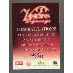 Karim Abdul-jabbar 1996 Classic Visions signings Autograph 180/365