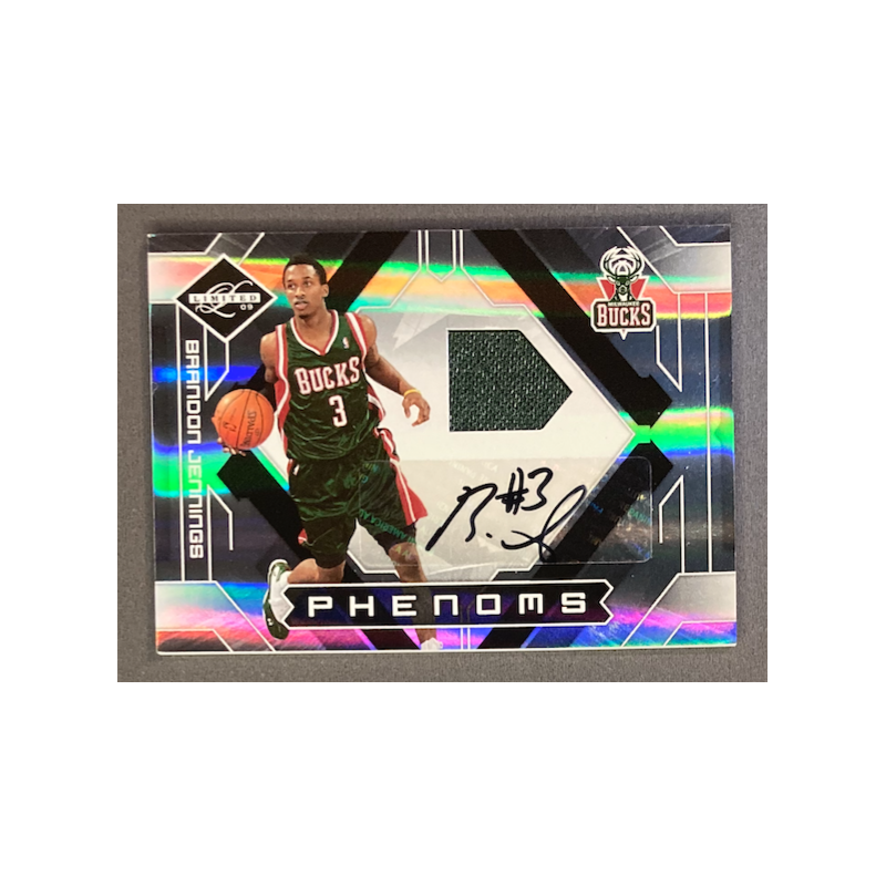 BRANDON JENNINGS 2009-10 Limited rookie jersey autograph 017/29