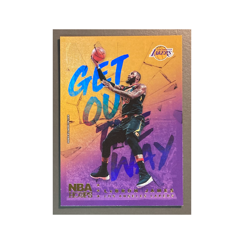 Lebron James 2018-19 Hoops Get Out the Way Holo - GOW-3