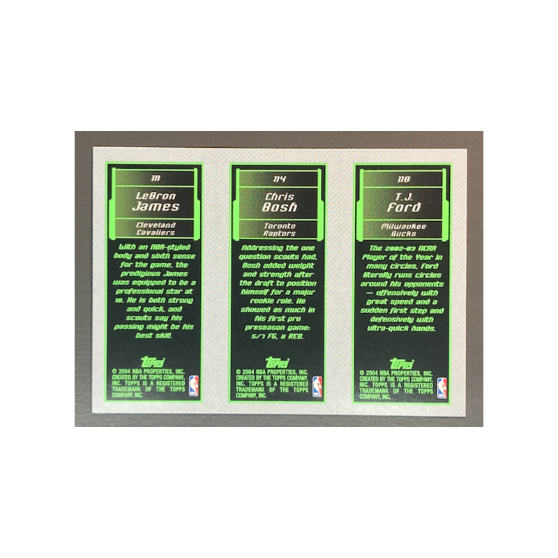 Ford / Bosh / Lebron James 2003-04 Topps Rookie Matrix rookie - FBJ