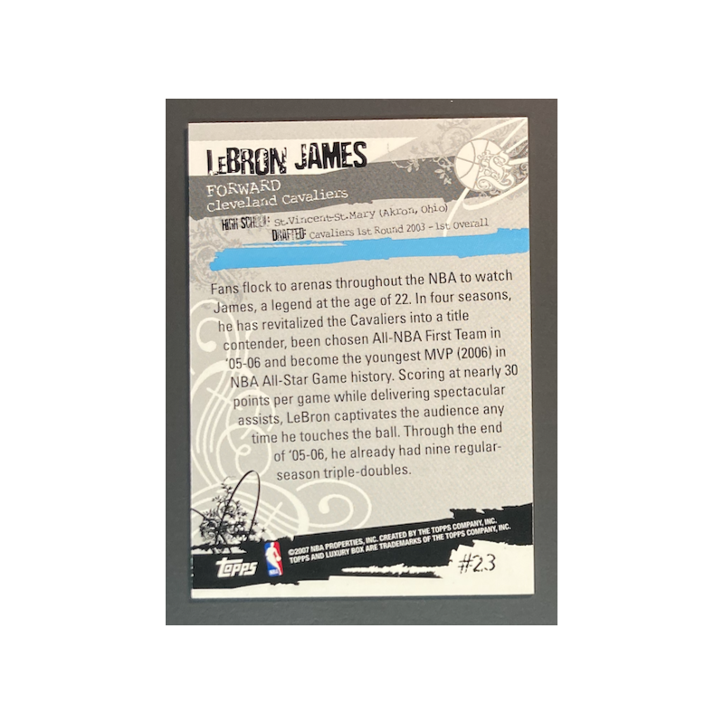 Lebron James 2006-07 Topps Luxury Box Green 199/329