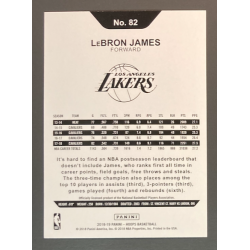 Lebron James 2018-19 Panini Hoops Blue - 82