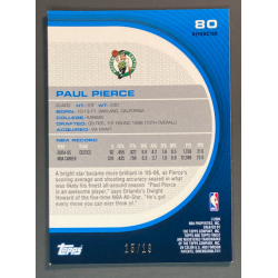 PAUL PIERCE 2005-06 Topps Finest black Refractor 15/19