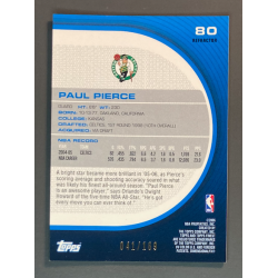 PAUL PIERCE 2005-06 Topps Finest Refractor Red 041/169