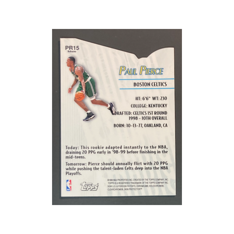 PAUL PIERCE 1999-00 Topps Prodigy Refractor - PR15