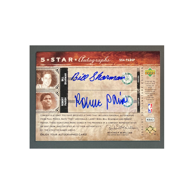 PIERCE / ARCHIBALD / BIRD/ PARISH2006-07 SP Signature Edition