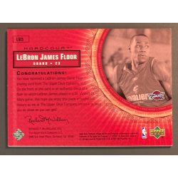 LEBRON JAMES 2003-04 Upper Deck Hardcourt game Floor LB5