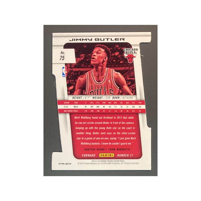 JIMMY BUTLER 2013-14 Panini Prizm Purple prizm Die Cut 02/49
