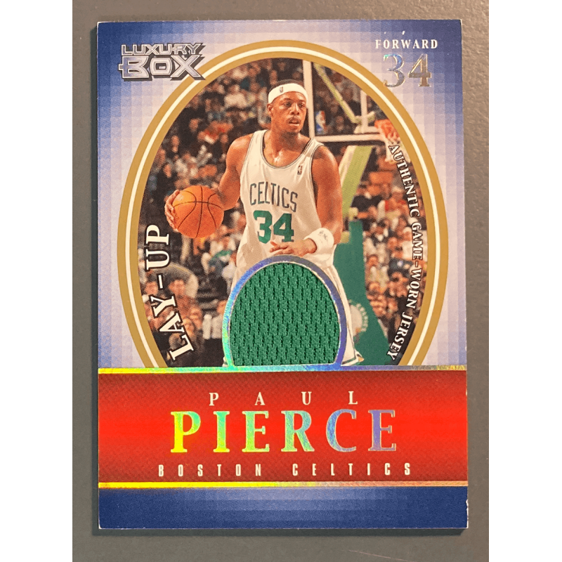 PAUL PIERCE 2004 TOPPS LUXURY BOX JERSEY LAY-UP 1/1