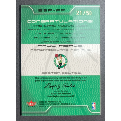 PAUL PIERCE 2003-04 Flair Sweet Swatch jersey Patch 21/50