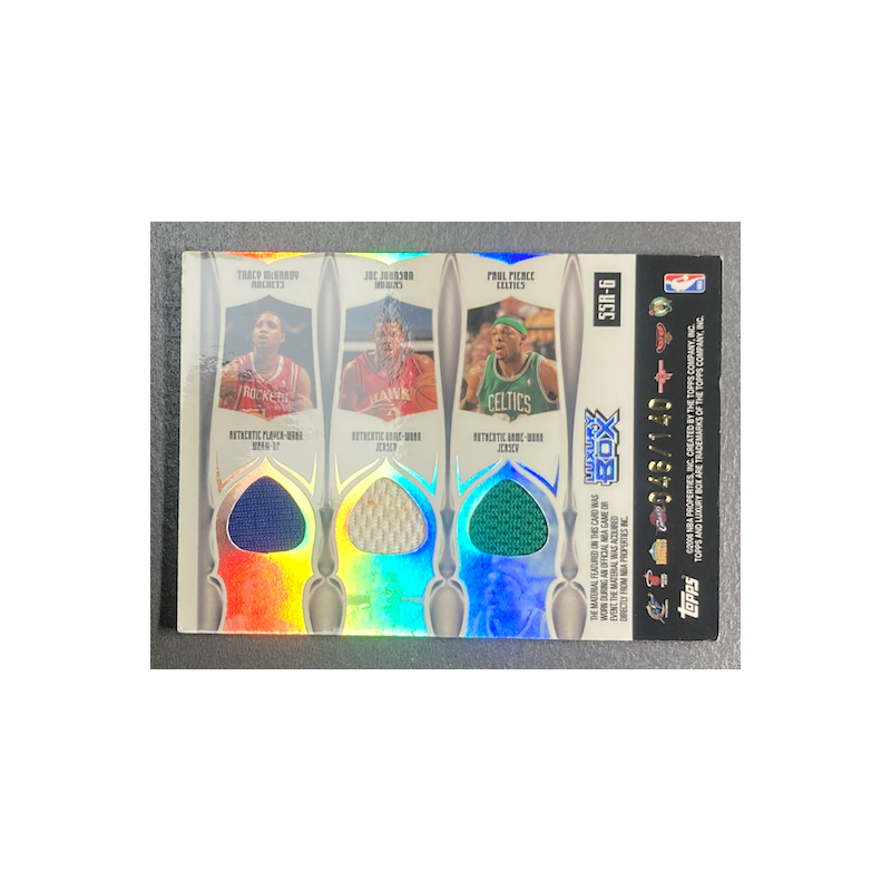 PIERCE / mcgrady / O'NEAL 2005-06 Topps Luxury Box 7 jerseys 046/140