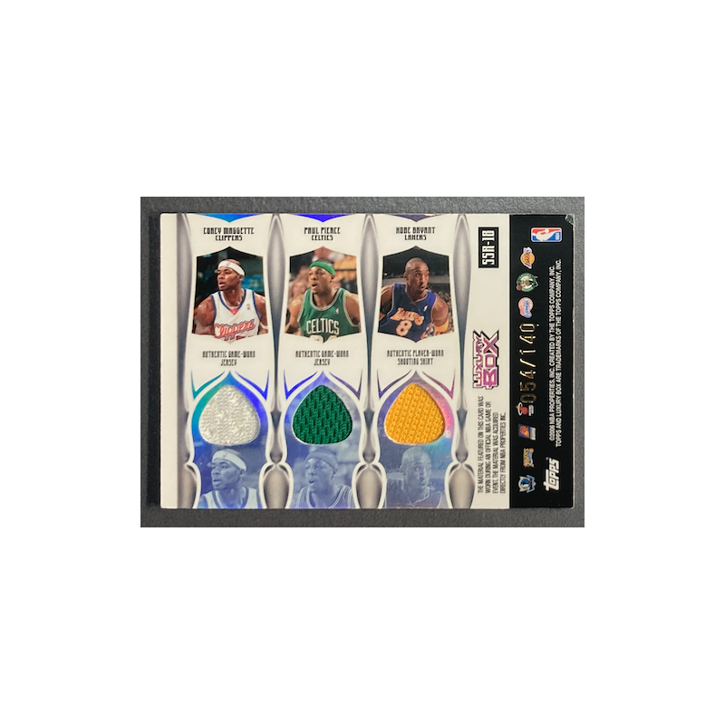 PIERCE / NOWITKI / IVESON /BRYANT 2005 Topps Luxury Box 7 jerseys